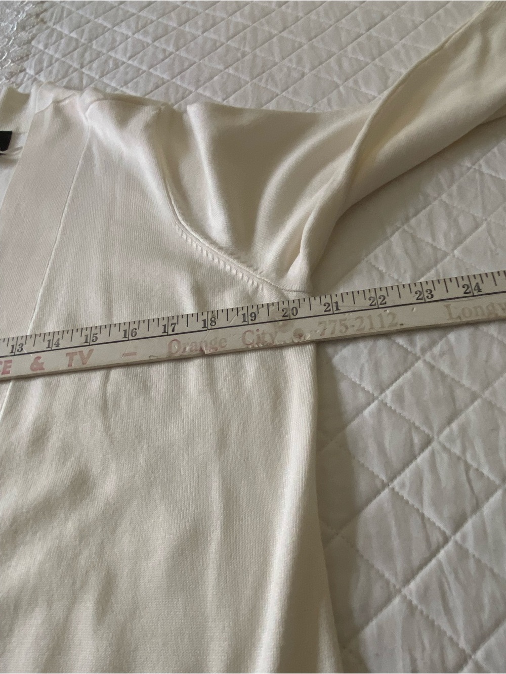 JM Collection Cream Open-Front Cardigan with Gold Buttons - Picture 13 of 15